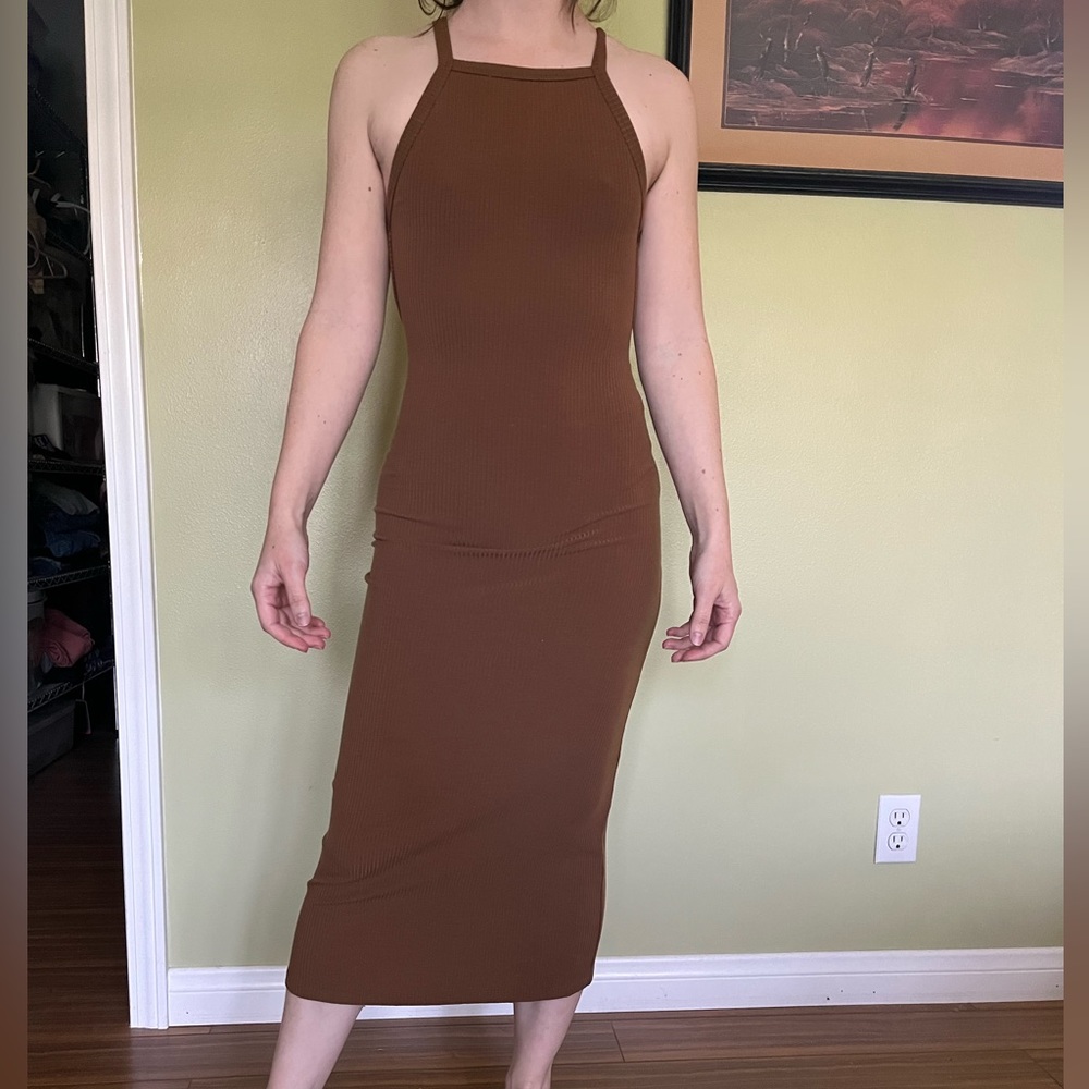 Reformation bodycon maxi dress